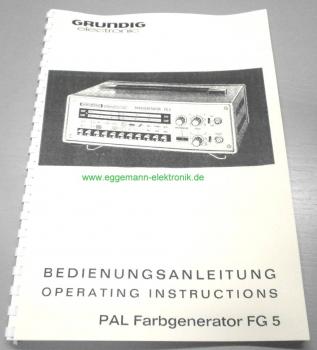 Grundig Farbgenerator FG-5 / technische Unterlage